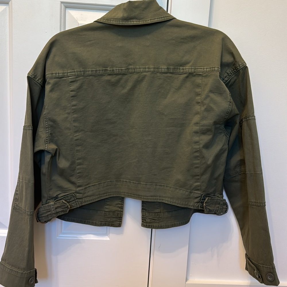 Pistola Army Green cropped jacket - Picture 4 of 5